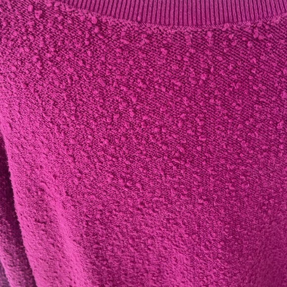 FREE PEOPLE Found My Friend Boat Neck Sweatshirt Magenta Wild Aster S - Picture 6 of 11